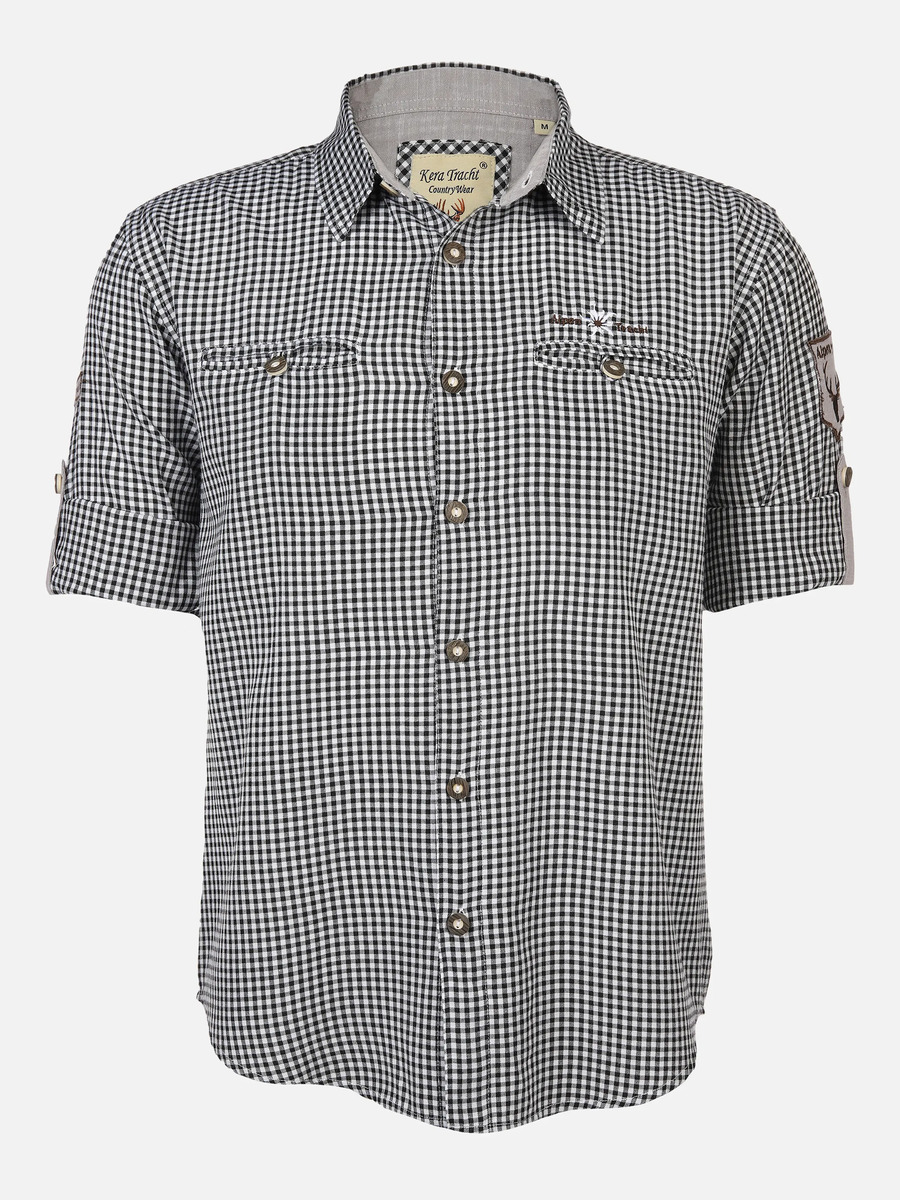 Bild 1 von Herren Trachtenhemd im Karo-Look
                 
                                                        Schwarz