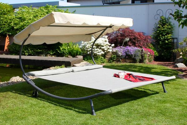 Bild 1 von Solax Sunshine Doppel-Gartenliege, Beige