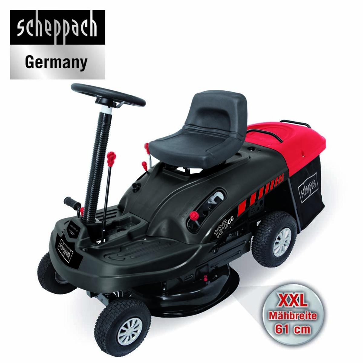 Bild 1 von Scheppach Aufsitzrasenmäher MR196-61