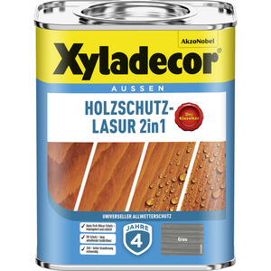 Xyladecor -             Xyladecor 2IN1 Holzschutz Lasur Grau 0,75L