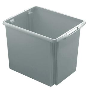 BRB Dreh- und Stapelbehälter, Inhalt 45 Liter, grau (10er Set)