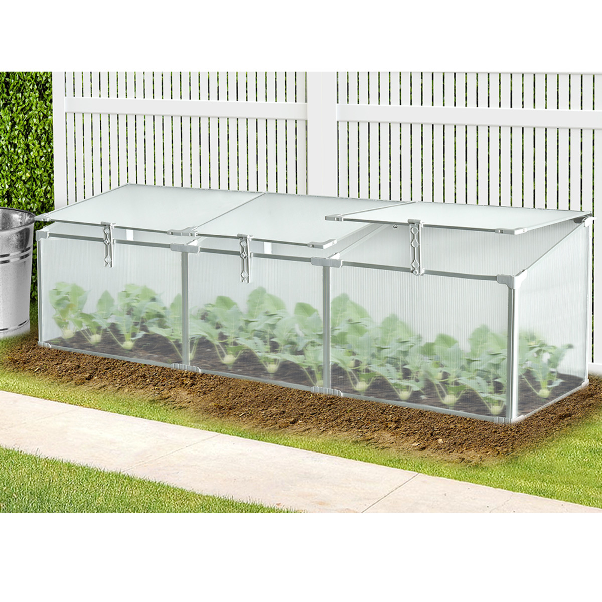 Bild 2 von lovingHome® Gewächshaus,Frühbeet Modular ca.180 x 51 x 51 cm