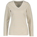 Bild 1 von Damen T-Shirt Lange Ärmel, Cremefarbe/Sandfarben, 40