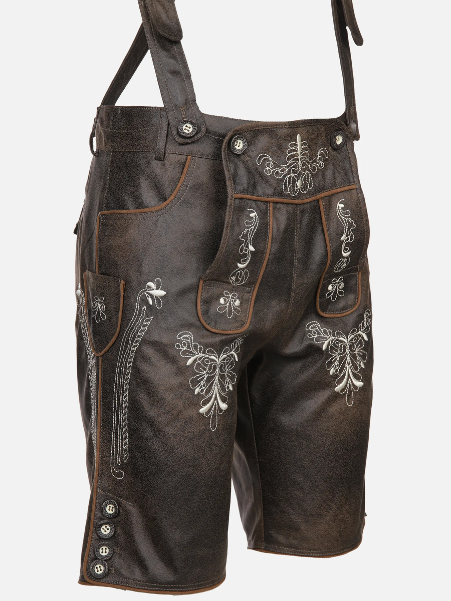 Bild 3 von Herren Trachtenshorts in Lederoptik
                 
                                                        Braun