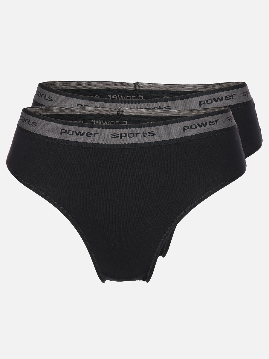 Bild 1 von Damen Slip 2er Pack Powersport
                 
                                                        Schwarz