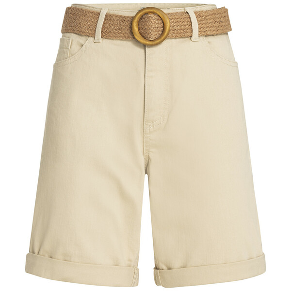 Bild 1 von Damen Jeansshorts mit Gürtel BEIGE