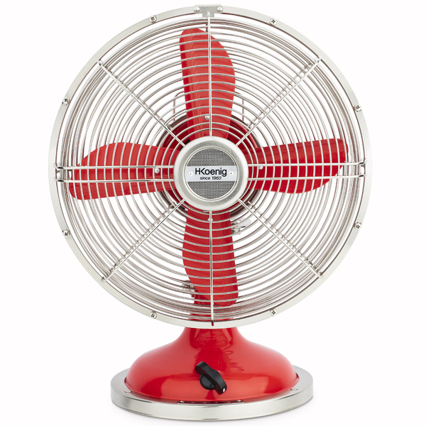 Bild 1 von H.Koenig JOE50 Metall-Ventilator rot