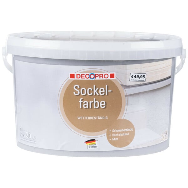 Bild 1 von DecoPro Sockelfarbe 5 Liter in basaltgrau