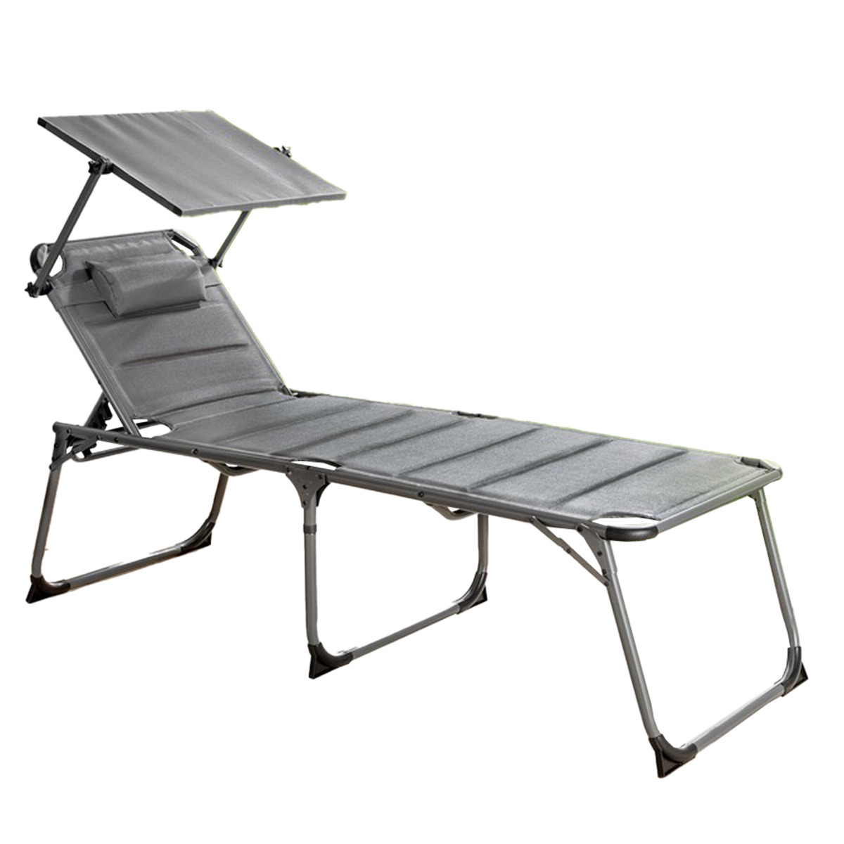 Bild 1 von Solax-Sunshine XXL Alu-Komfort-Sonnenliege gepolstert/anthrazit
