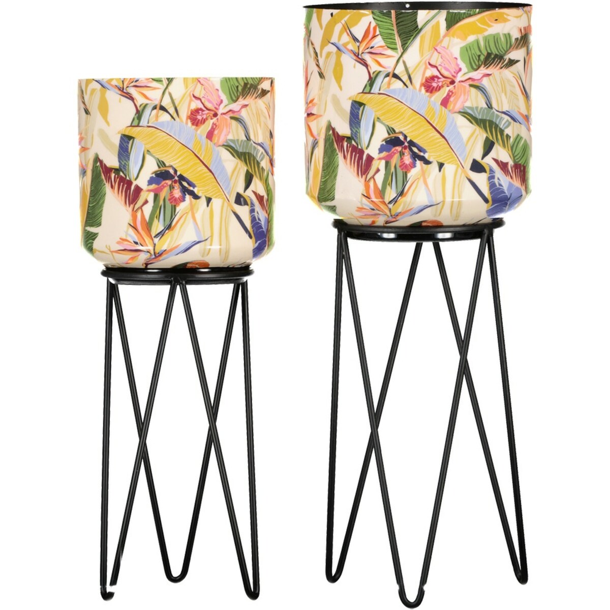 Bild 1 von Blumentopf mit Ständer, Multicolor, ONE SIZE