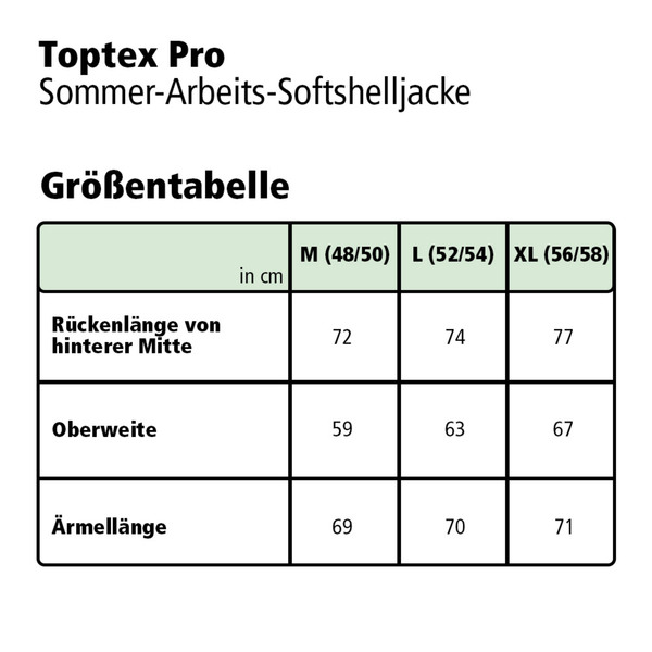 Bild 2 von Toptex Pro Sommer-Softshell-Arbeitsjacke für Herren