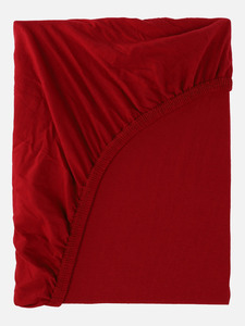 Jersey-Spannbetttuch 190x200cm
                 
                                                        Rot