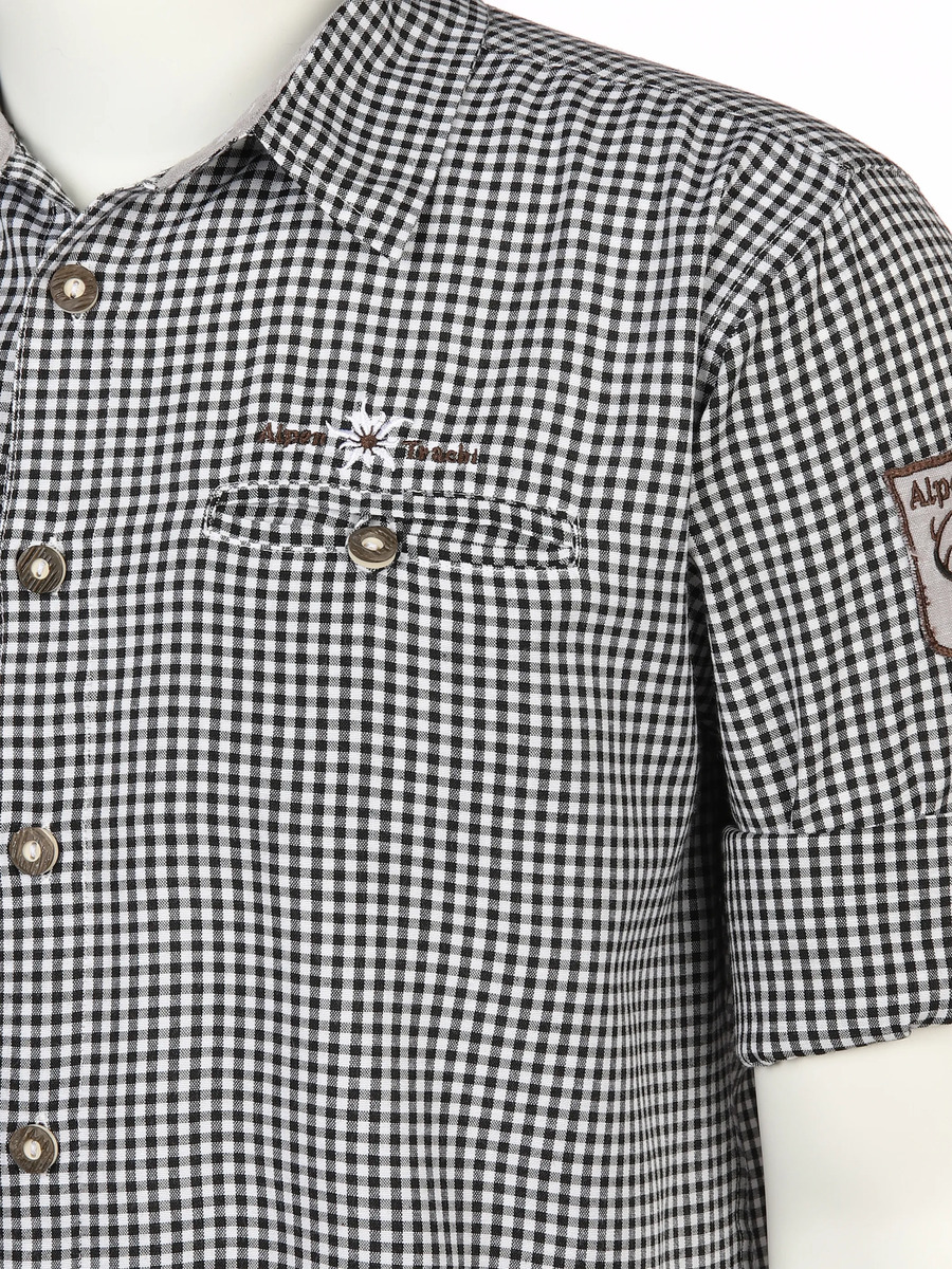 Bild 3 von Herren Trachtenhemd im Karo-Look
                 
                                                        Schwarz