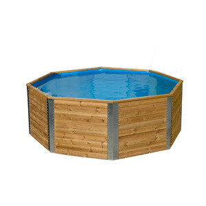 Weka - 
            Weka Massivholz-Pool '593' Blockbohlen, achteckig, 310 x 310 x 116 cm