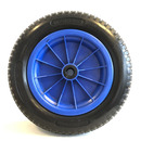 Bild 1 von Kraft Werkzeuge Schubkarrenrad "pannensicher", Rad schwarz/ Felge blau