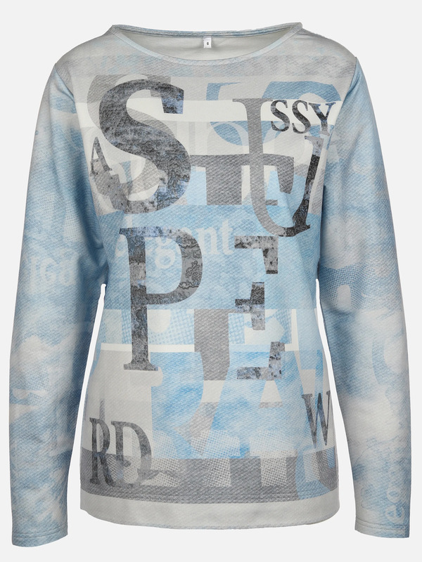 Bild 1 von Damen Printshirt mit langem Arm
                 
                                                        Blau
