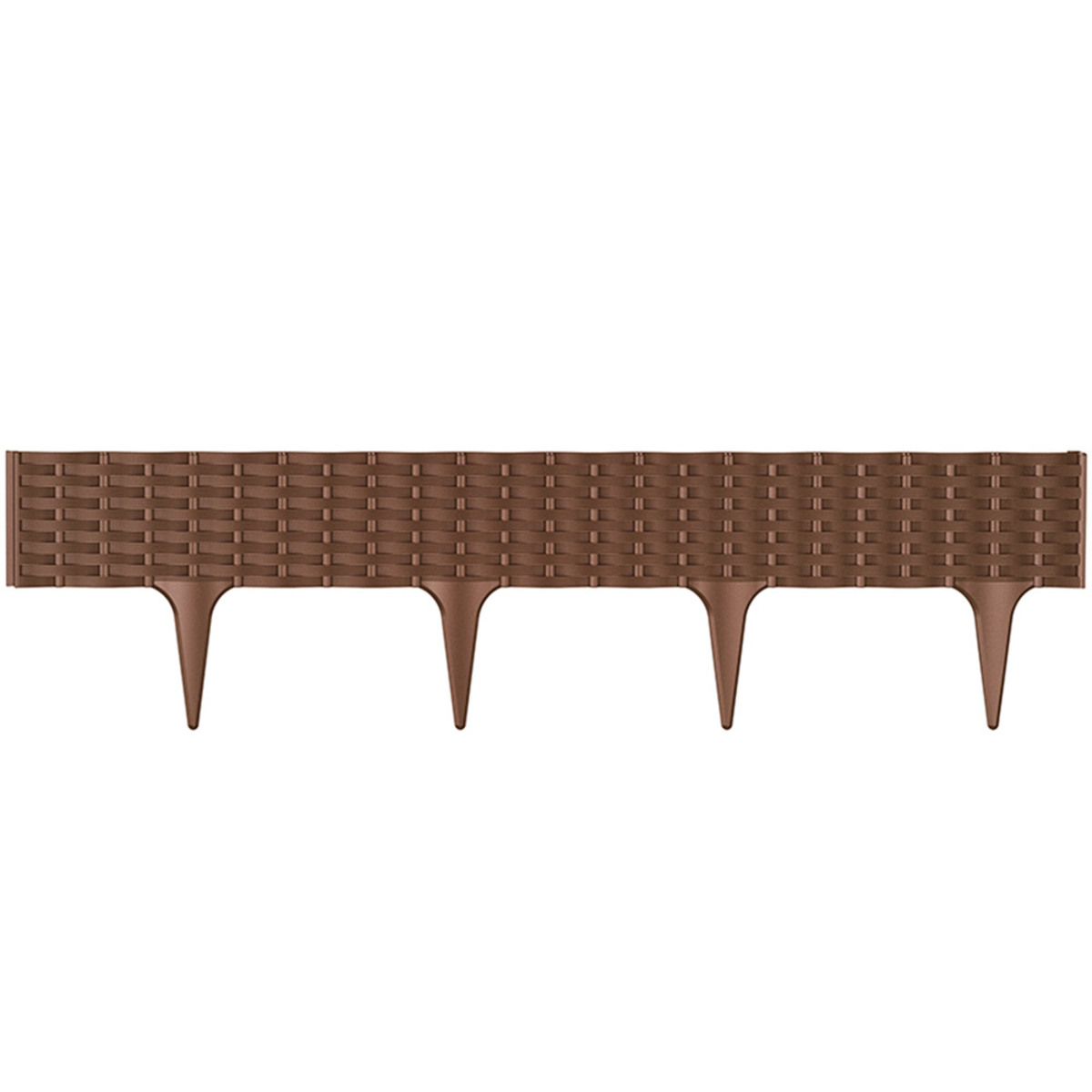 Bild 1 von Powertec Garden Beetumrandung Rattan Optik, ca. 3,9 m, Dunkelbraun