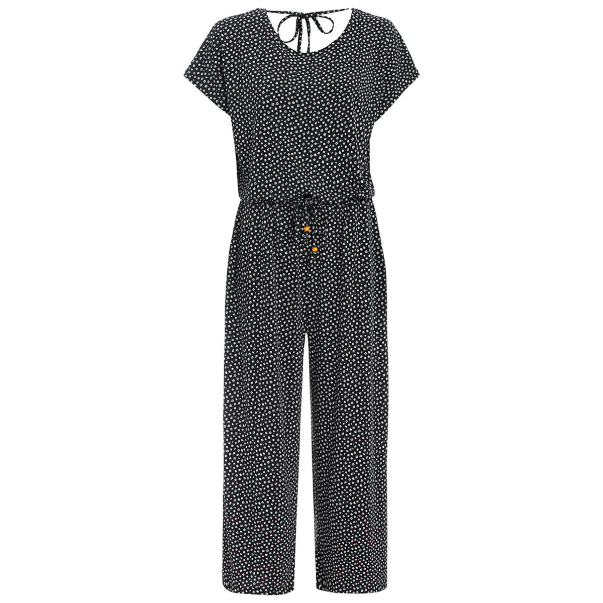 Bild 1 von Damen Jumpsuit mit Allover-Muster SCHWARZ / WEISS