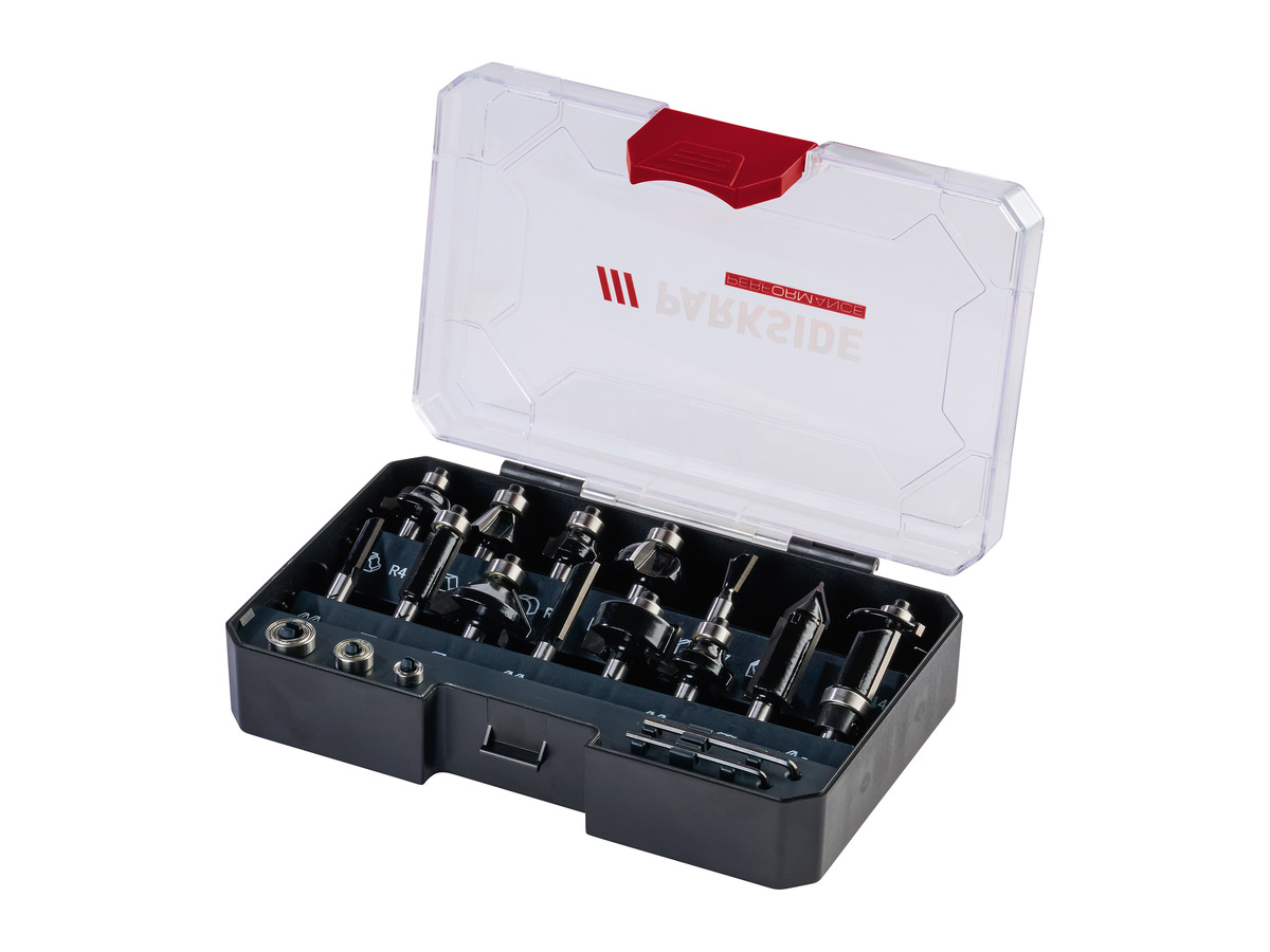 Bild 1 von PARKSIDE PERFORMANCE® Fräsbit-Set, mit langlebiger Hartmetallschneide