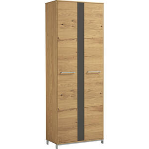 XXXL GARDEROBENSCHRANK Eiche, Balkeneiche furniert, teilmassiv lackiert Braun