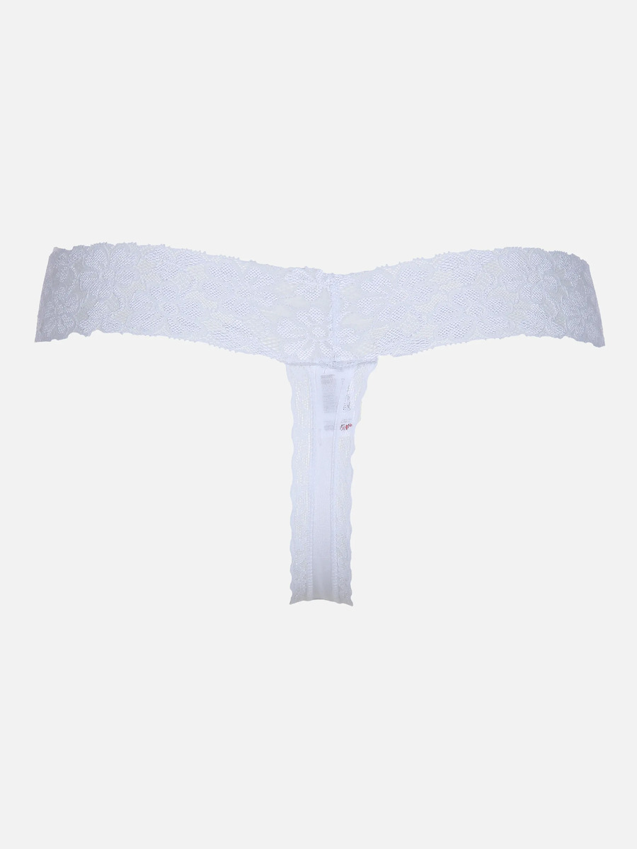 Bild 2 von Damen Tanga mit Spitze im 2er Pack
                 
                                                        Weiß