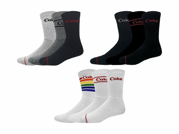 Bild 1 von Coca Cola Herren Tennis-Socken, 3 Paar, mit hohem Baumwollanteil