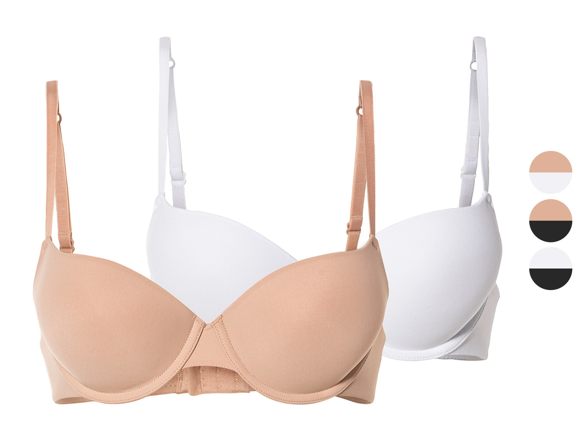 Bild 1 von esmara® Damen Push-Up BHs, 2 Stück, mit verstellbaren Trägern