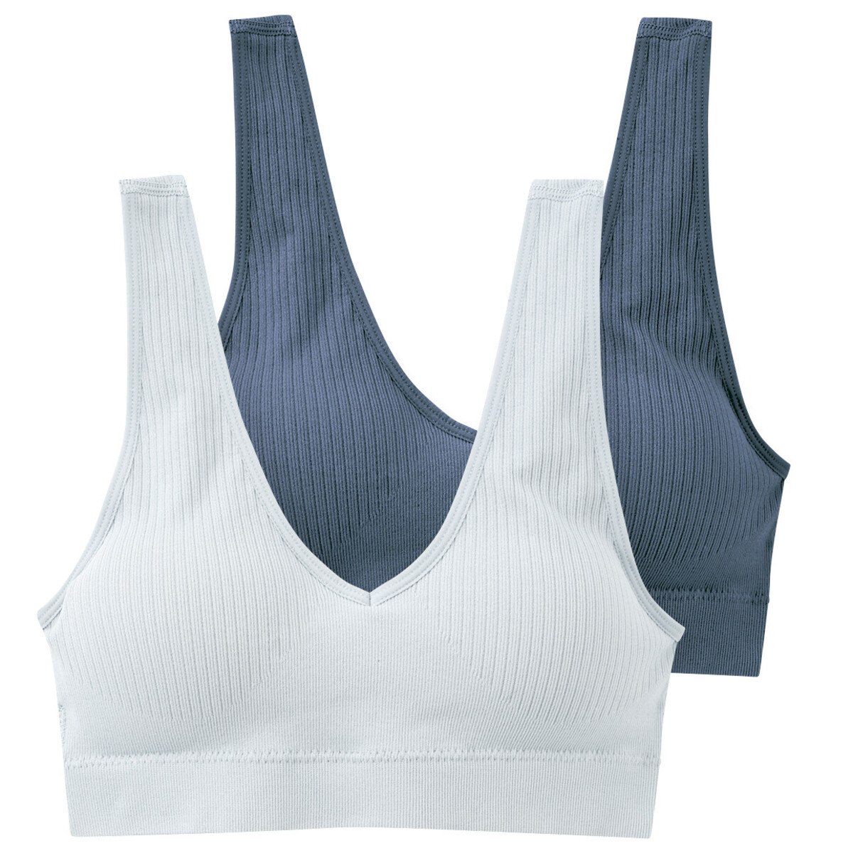 Bild 1 von 2 Damen Bustiers in Seamless-Qualität BLAU / HELLBLAU