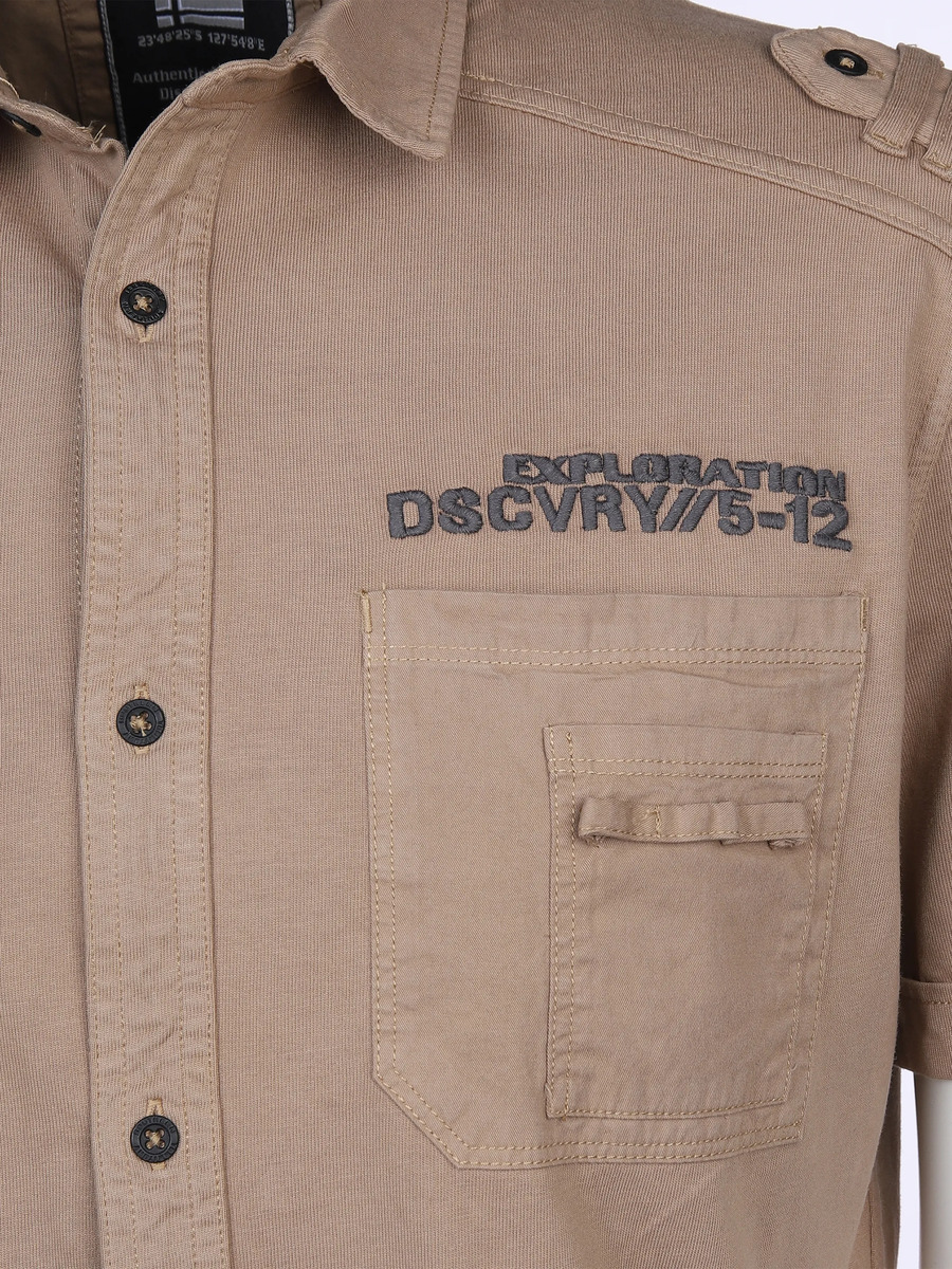 Bild 3 von Herren Jerseyhemd mit Brusttaschen
                 
                                                        Braun