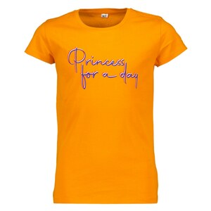 Kinder-T-Shirt Kurze Ärmel, Orange, 158/164