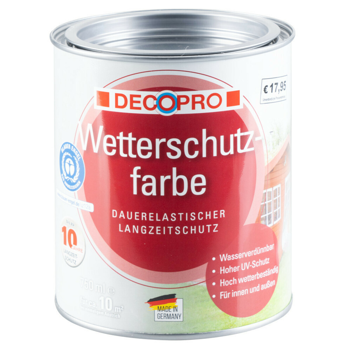 Bild 1 von DecoPro Acryl Wetterschutzfarbe seidenglänzend 750 ml braun