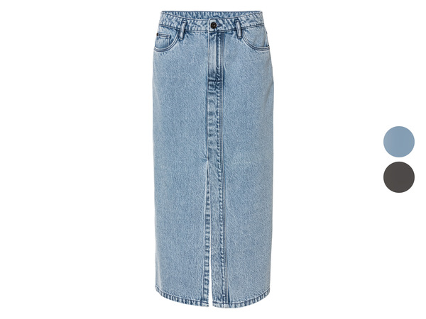 Bild 1 von esmara® Damen Jeansrock, Midi-Länge, mit Gehschlitz