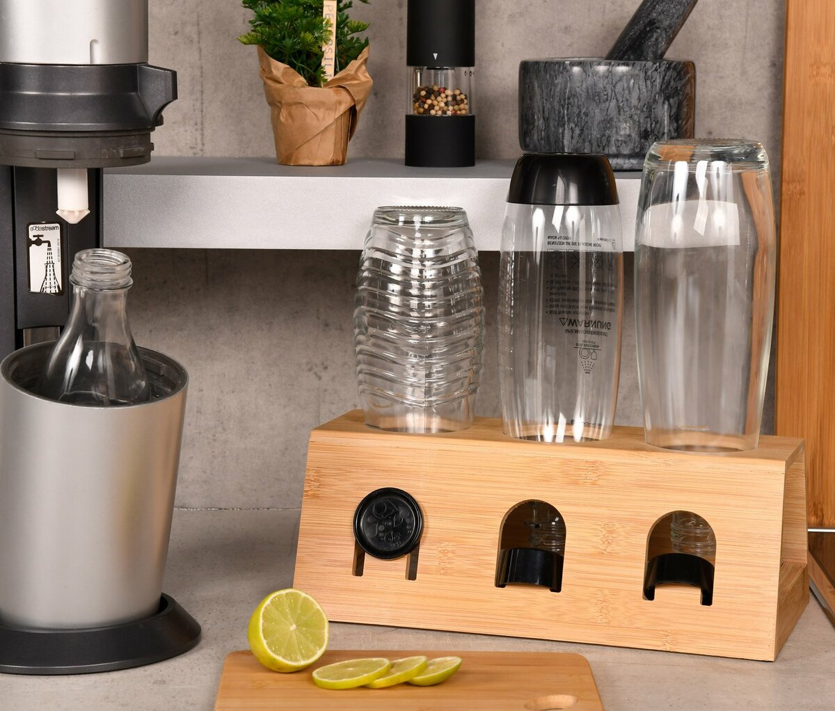 Bild 1 von Flaschenhalter mit Abtropfschale