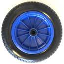 Bild 2 von Kraft Werkzeuge Schubkarrenrad "pannensicher", Rad schwarz/ Felge blau