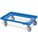 Bild 2 von BRB Transportroller für Euro-Stapelbehälter 600x400 mm blau (4er Set)