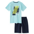 Bild 1 von Jungen Shorty mit Foto-Print HELLBLAU / DUNKELBLAU