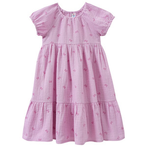Mädchen Kleid aus Musselin ROSA