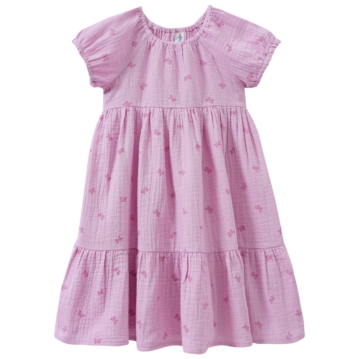 Bild 1 von Mädchen Kleid aus Musselin ROSA