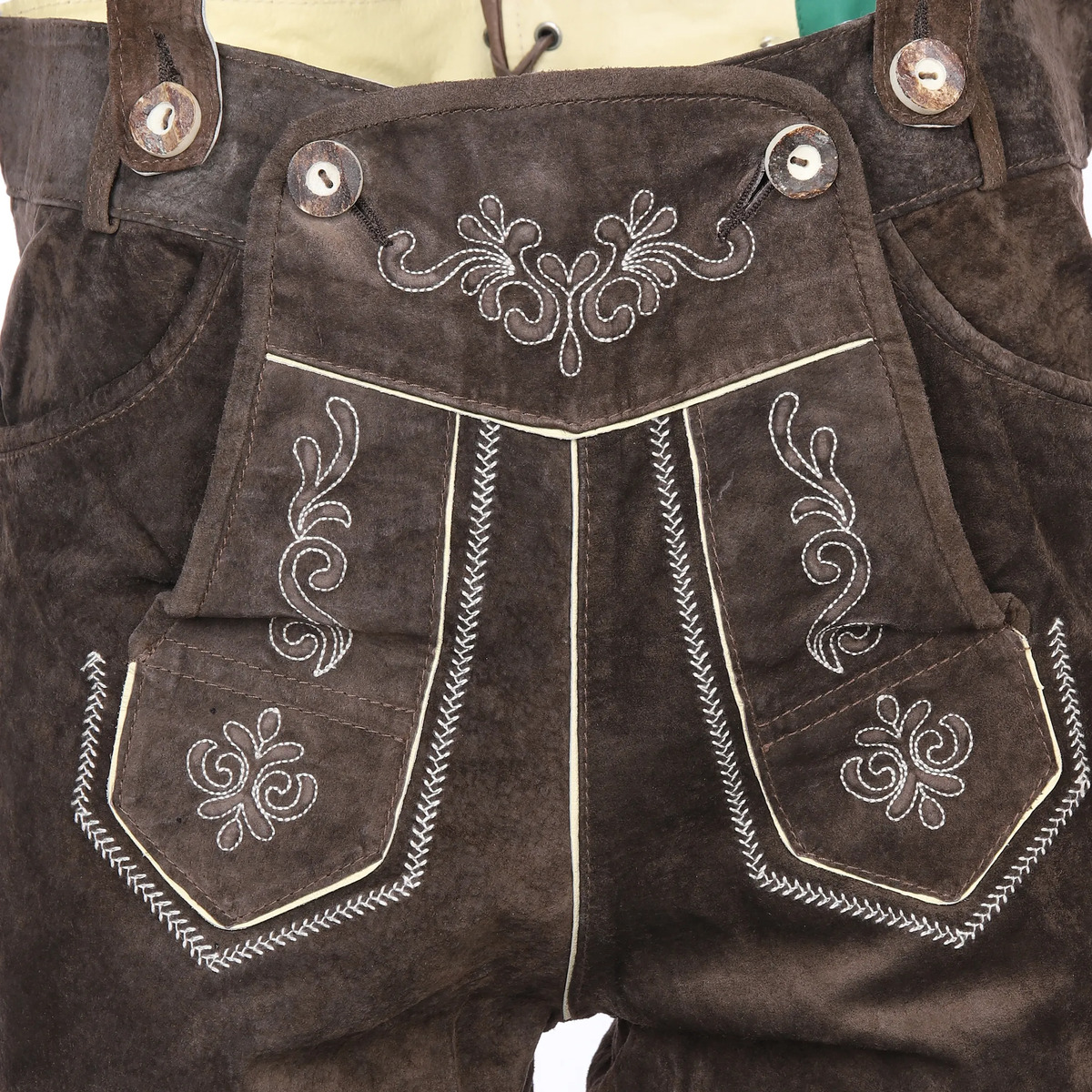 Bild 3 von Herren Trachtenhose 3/4 lang in Echtleder
                 
                                                        Braun