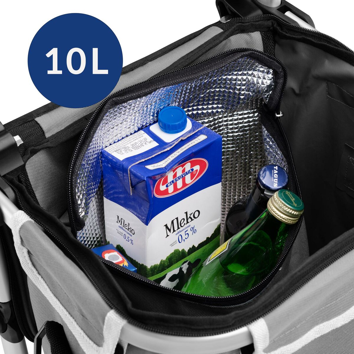 Bild 3 von monzana® Einkaufstrolley Treppensteiger Grau