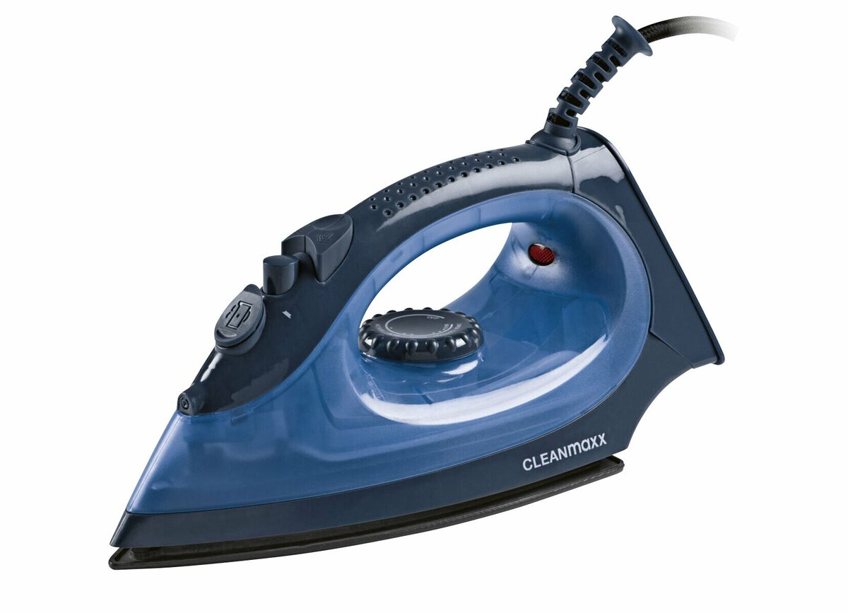 Bild 1 von CLEANmaxx Dampfbügeleisen mit Keramiksohle 2200W Blau/Dunkelblau