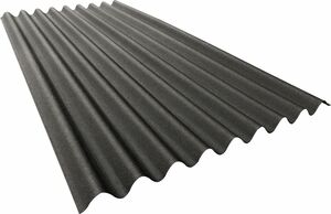 Onduline Dach- und Wandplatte BASE
, 
schwarz, 2000 x 855 x 2,6 mm