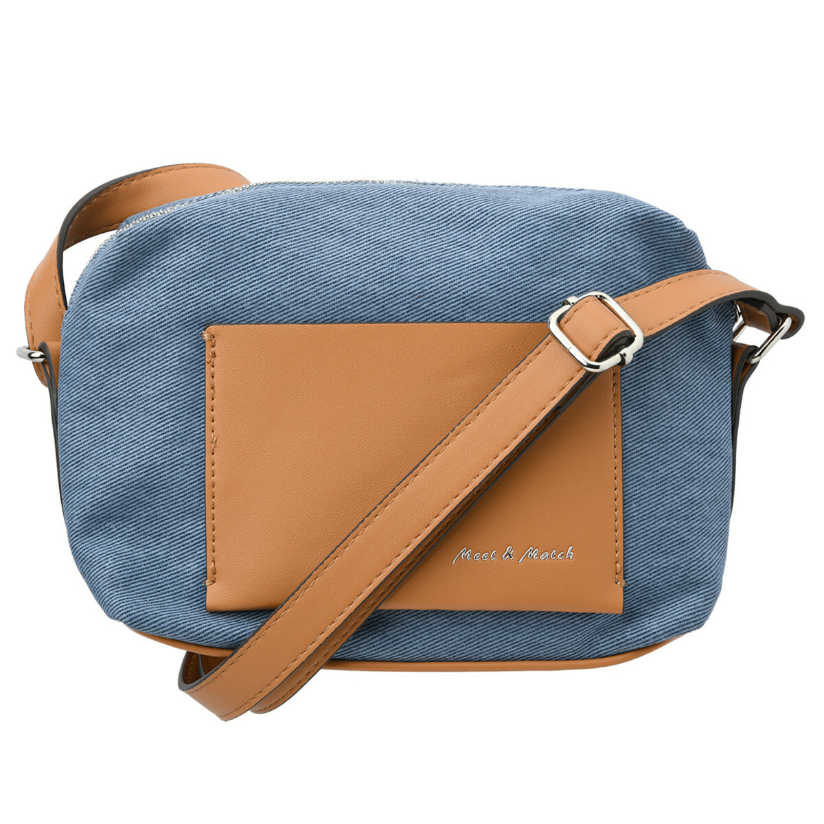 Bild 1 von Damen Tasche in Denim-Optik BLAU / BRAUN