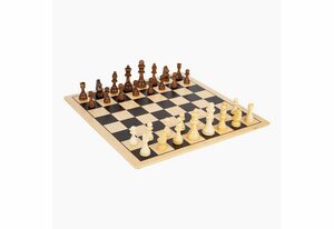 Small Foot Spiel, Schach & Mühle in einem »Schach und Dame XXL«, Sehr Grosses Spielbrett, Senioren Spielbrett