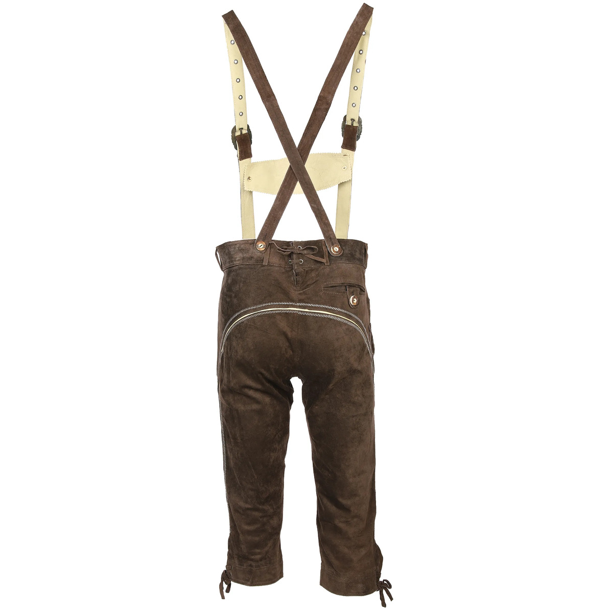 Bild 2 von Herren Trachtenhose 3/4 lang in Echtleder
                 
                                                        Braun