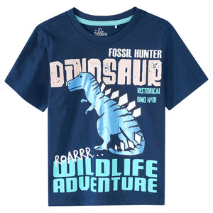 Jungen T-Shirt mit Dino-Motiv DUNKELBLAU