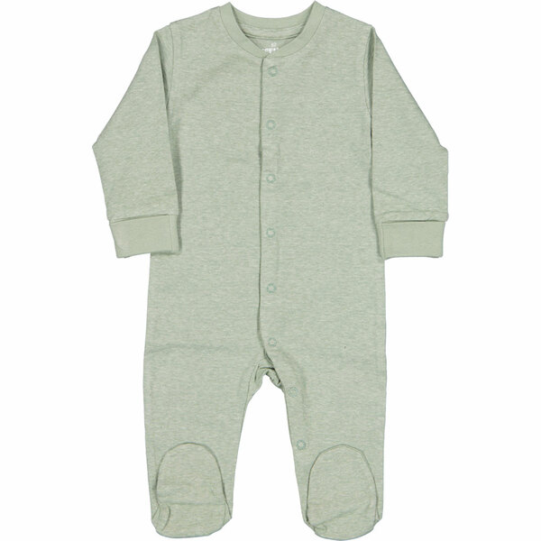 Bild 1 von Babypyjama Jungen Strampler mit Füßchen, Grün, 74