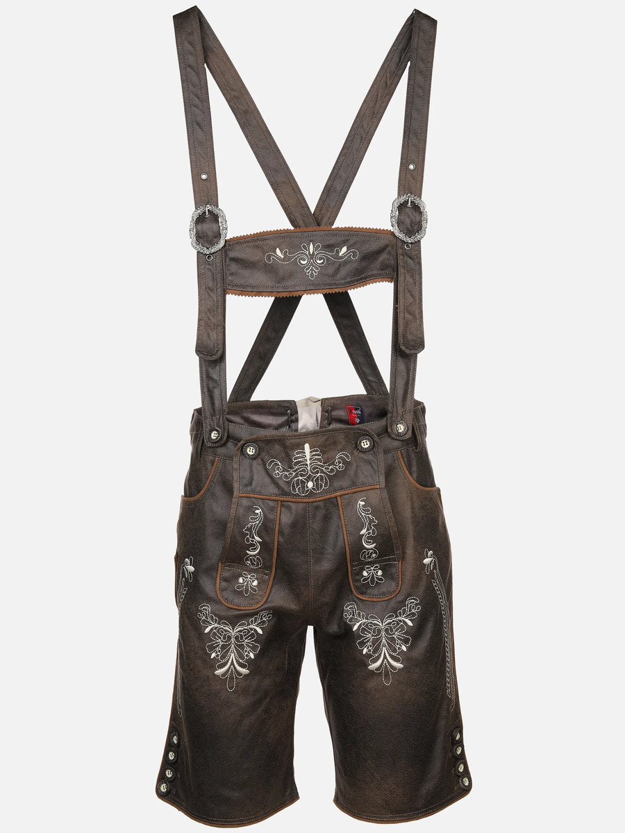 Bild 1 von Herren Trachtenshorts in Lederoptik
                 
                                                        Braun