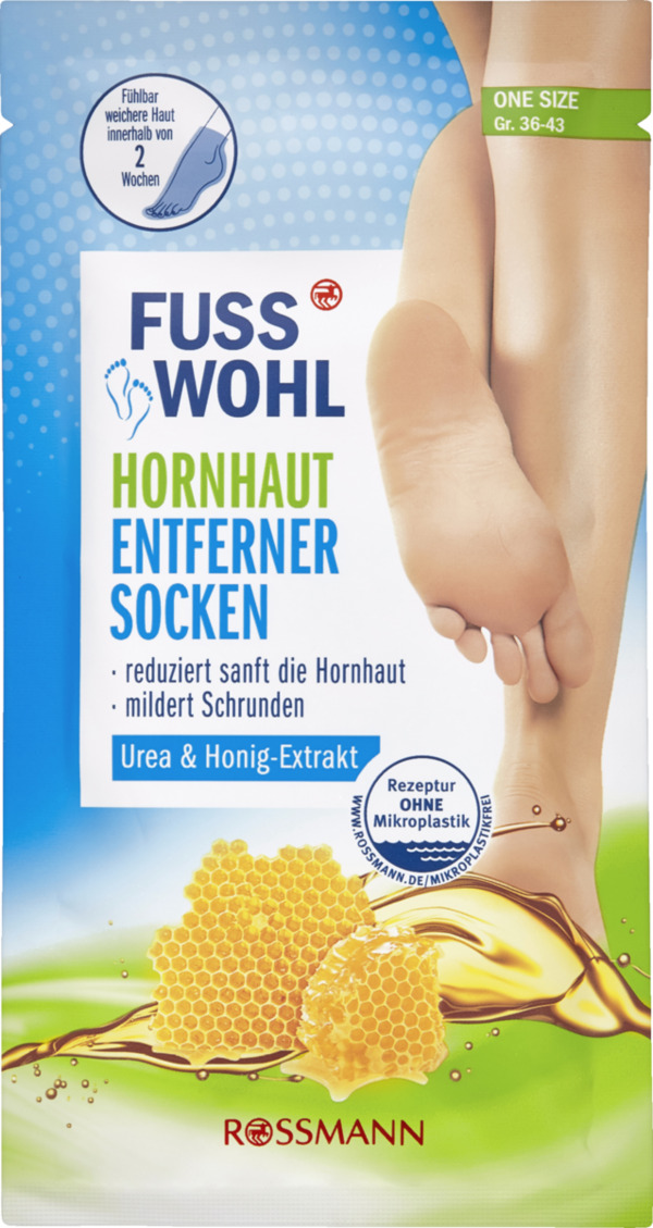 Bild 1 von Fusswohl Hornhautentferner Socken Größe One Size 36-43