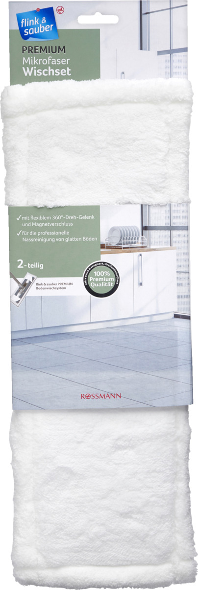 Bild 1 von flink & sauber Premium Mikrofaser Wischset